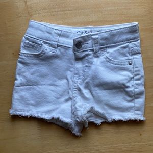 Girls 18M White Denim Shorts